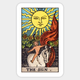 The Sun Tarot Card Sticker